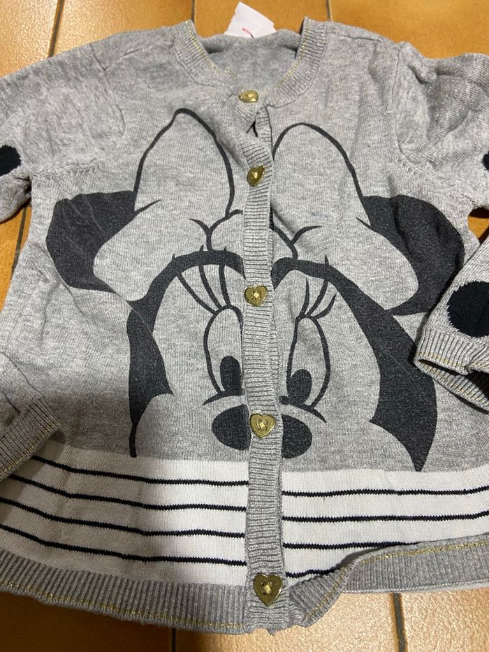 Gilet Minnie gris 4 ans Disney - photo numéro 2