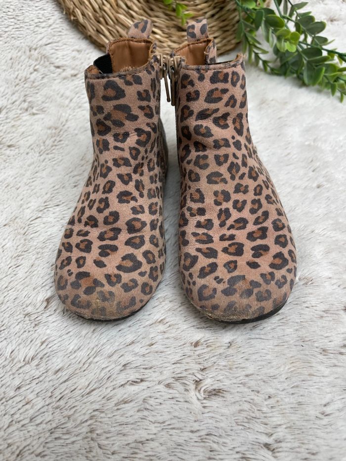 Bottines imprimée léopard - Taille 26 - Gap - photo numéro 2
