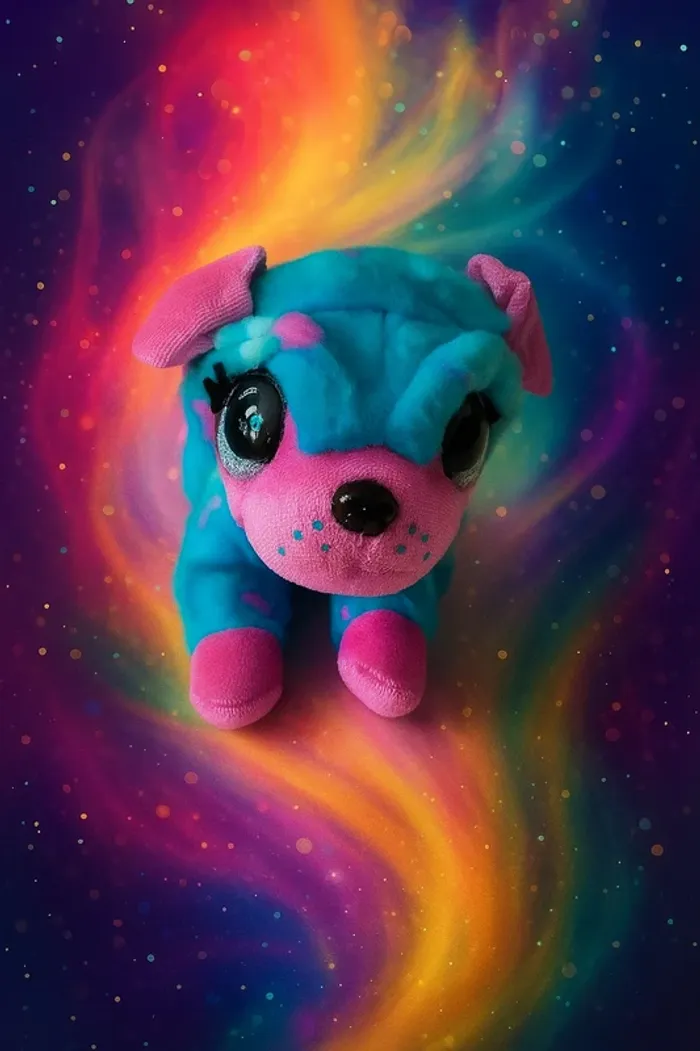 Adorable peluche chien Marque Poppy