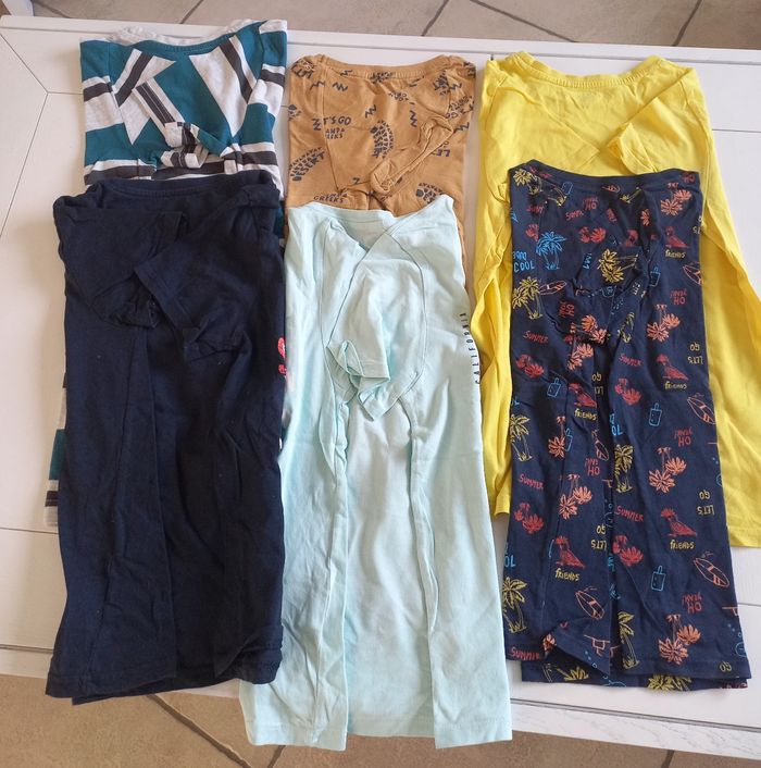 6 tee-shirt garçon manches courtes taille 10 ans - photo numéro 2