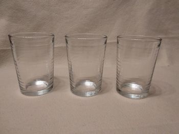 3 verres à eau