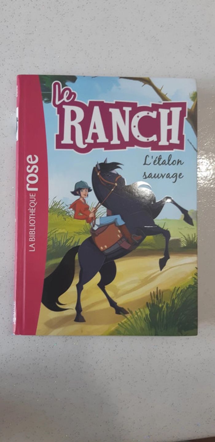 Livre Le ranch bibliothèque rose L'étalon sauvage tome 1
