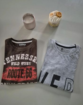 Lot de 2 tee-shirt à manches longues 10 ans