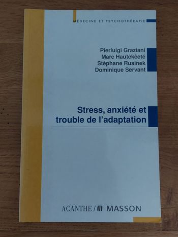 Stress anxiété et trouble de l'adaptation
