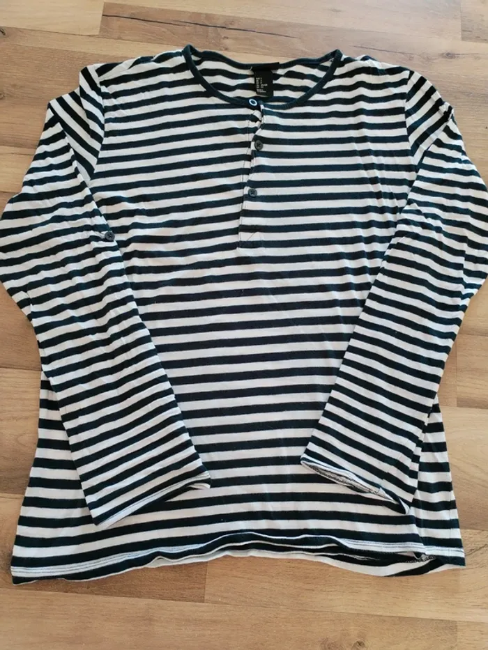 T-shirt manches longues homme taille 36 H&M - photo numéro 2