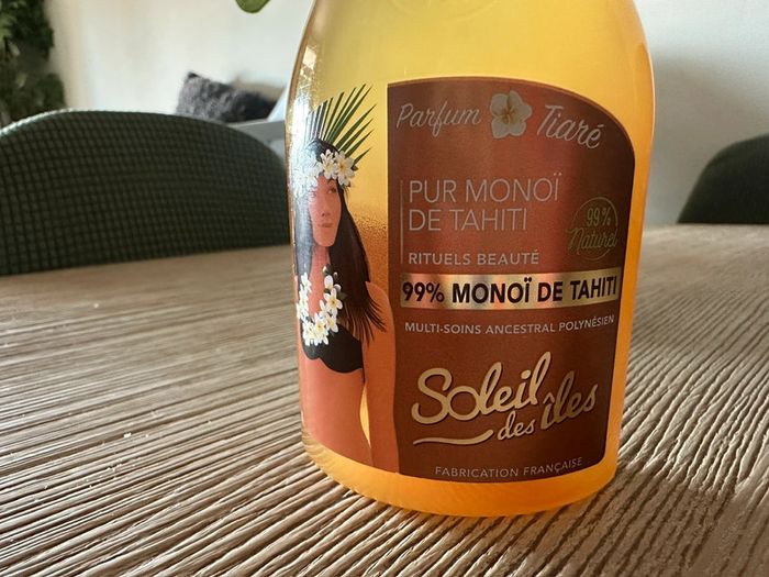 Monoi de Tahiti 99% - Soleil des Îles (Parfum Tiaré) - photo numéro 2