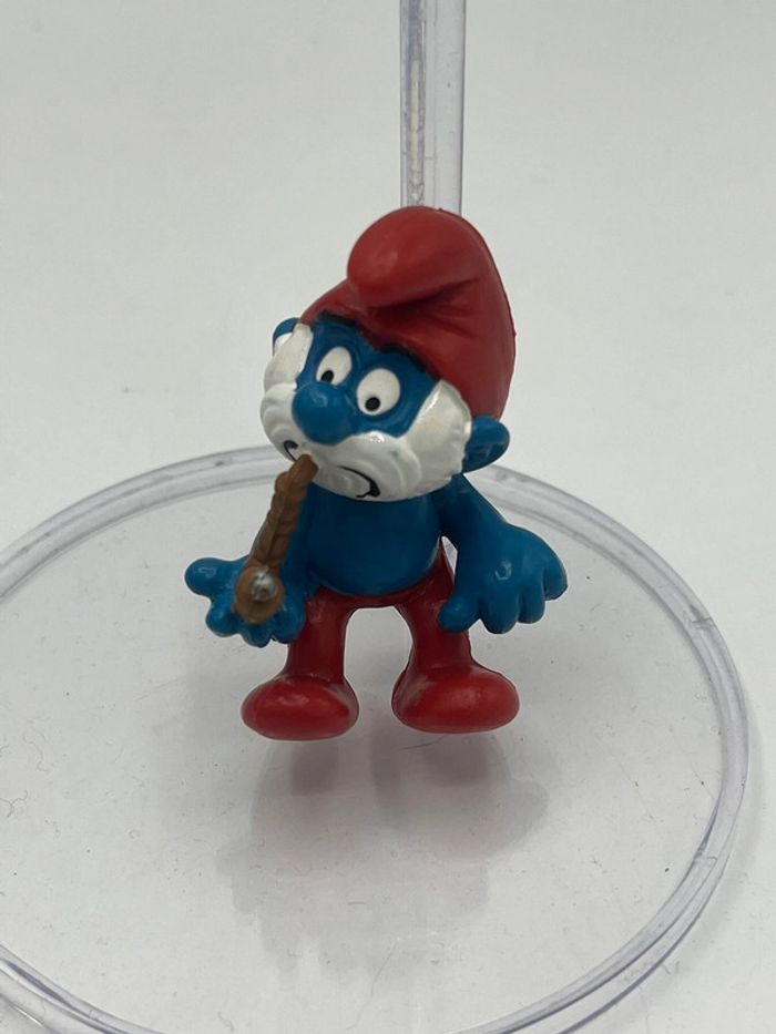 Grand schtroumpfs pipe cadeau Quick 1983