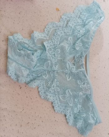 Réservé Culotte dentelle bleue