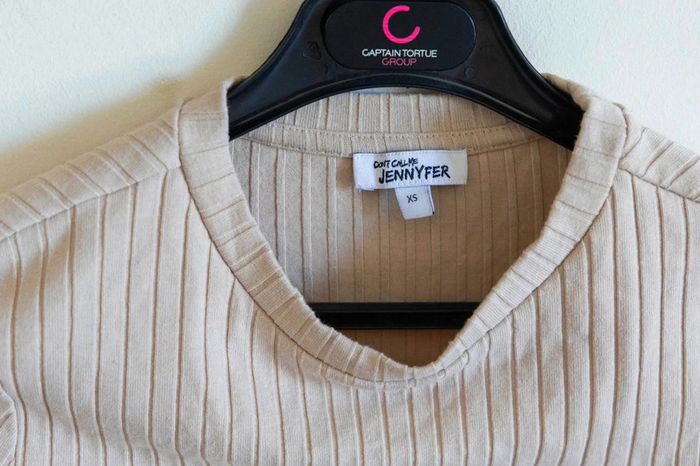 C48 top beige Jennyfer XS - photo numéro 3