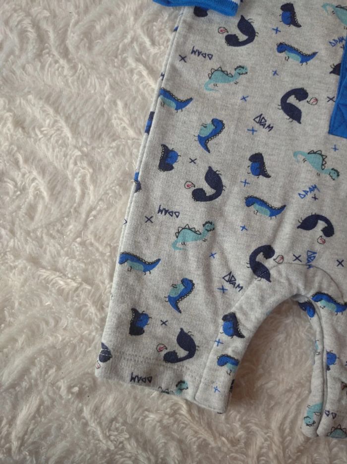 Combinaison pyjama sans pied été Garçon 1 mois Dinosaure Dpam 100% coton - photo numéro 5