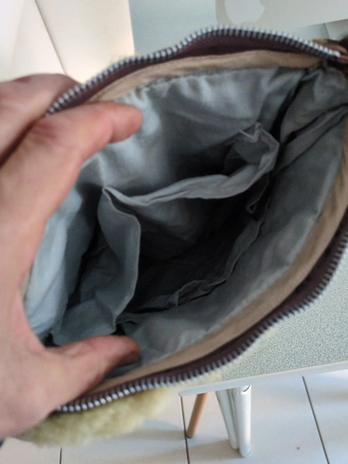 Sac bandoulière en peau de mouton - photo numéro 4