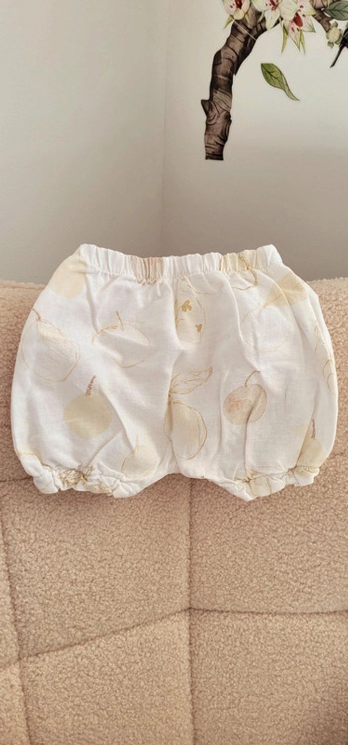 Bloomer Culotte Sur-Couche Vintage en lin 3mois