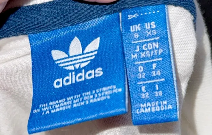 Adidas t shirt blanc et bleu - photo numéro 3
