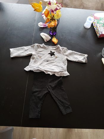 Ensemble leggings plus haut 6M