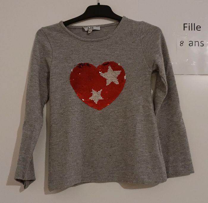 Pull coeur la halle 8 ans