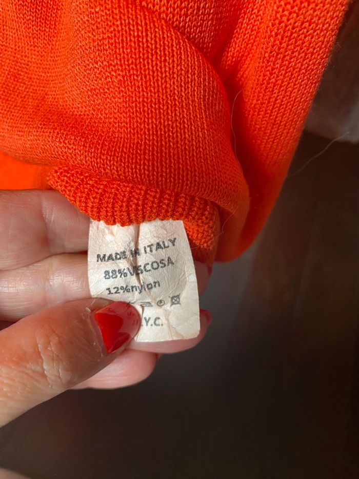 Robe maille orange neuve - photo numéro 8