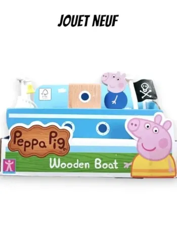 Peppa Pig Bateau en bois avec figurine