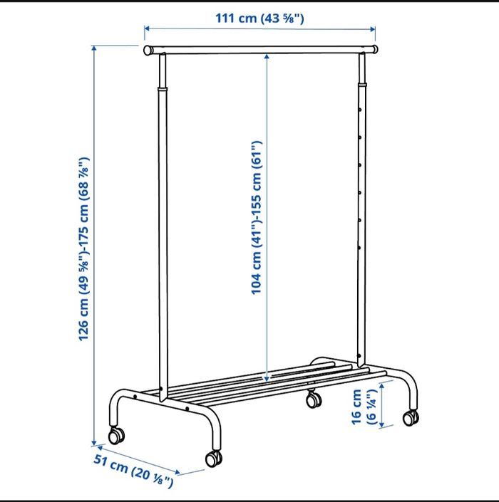 Portant vêtements RIGGA Ikea - photo numéro 4