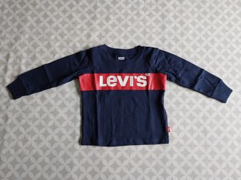 T-shirt Levi's 12 mois (74-80cm) bleu marine – Logo iconique – Très bon état