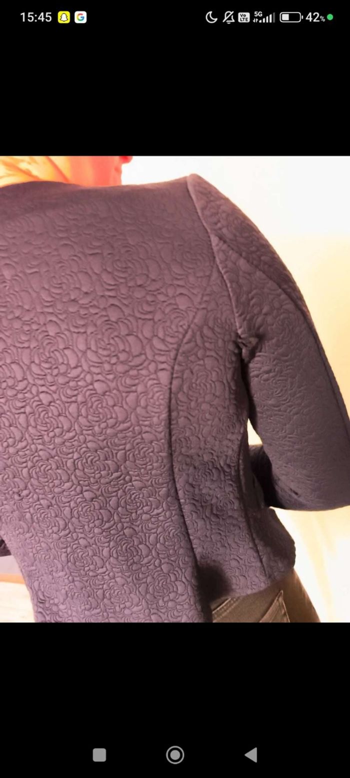 🖤 Veste élégante bleu marine – Taille S (36) - photo numéro 4