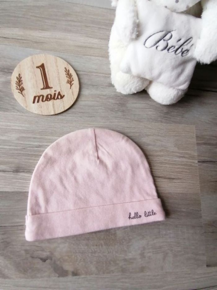 Bonnet naissance fille