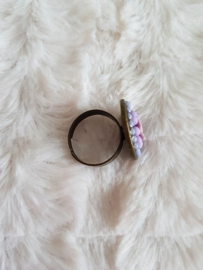 Bague fantaisie vintage ajustable - photo numéro 2