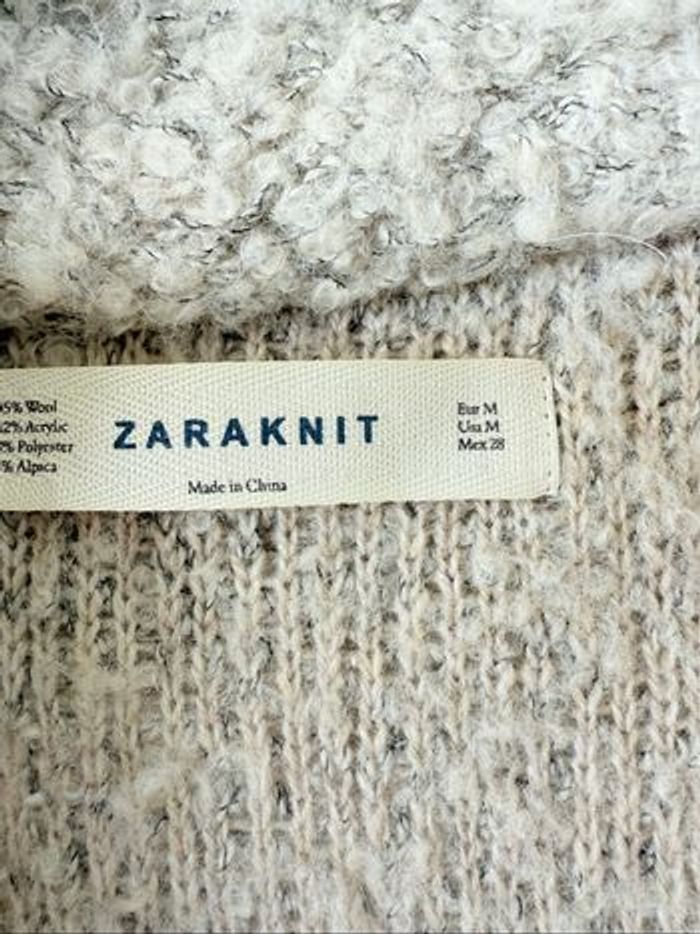 Veste peluche Zara  Fermeture pressions effet boutonnage officier  Deux poches plaquées latérales  Revers aux manches - photo numéro 5