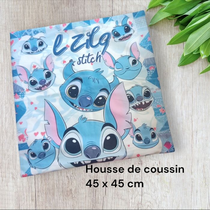 Housse de coussin stitch disney