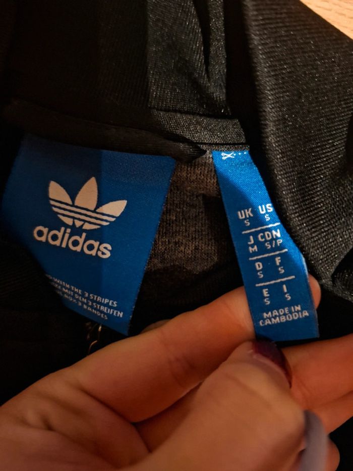 Pull Adidas noir et blanc longue manche homme - photo numéro 3