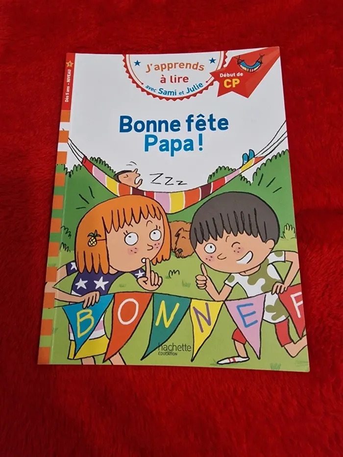 Livre j'apprends à lire bonne fête papa