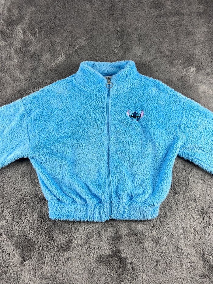 Veste Polaire Disney Lilo & Stitch Bleu Ciel Taille XS - photo numéro 9