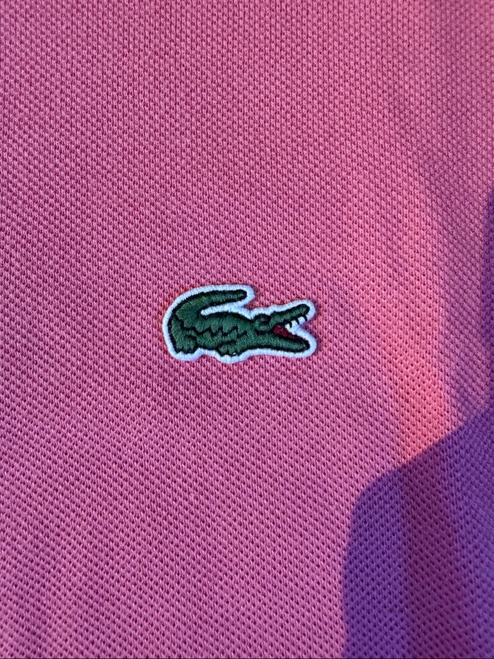 Polo Lacoste rose - photo numéro 3