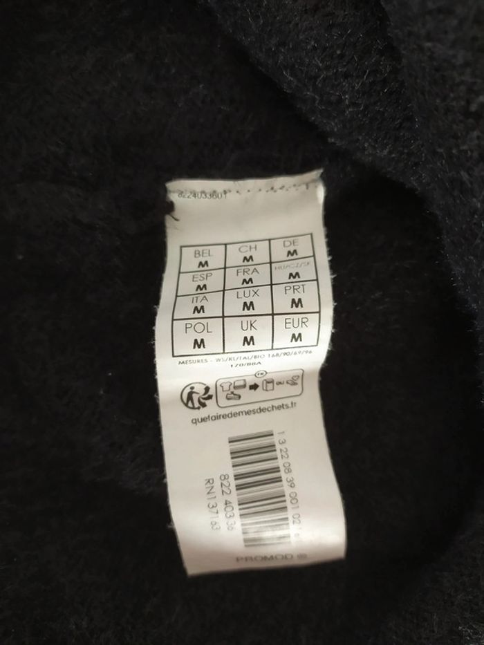 Pull noir col V Promod taille 38 - photo numéro 5