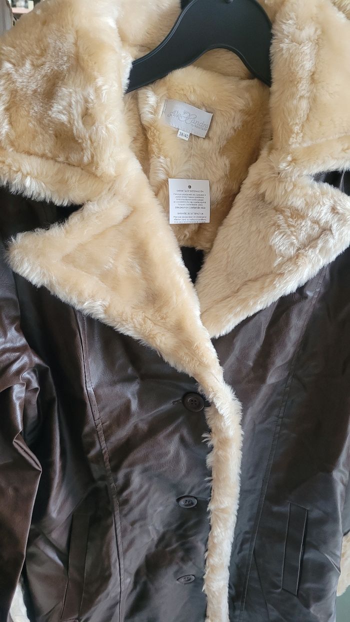 Manteau long col moumouté - photo numéro 2