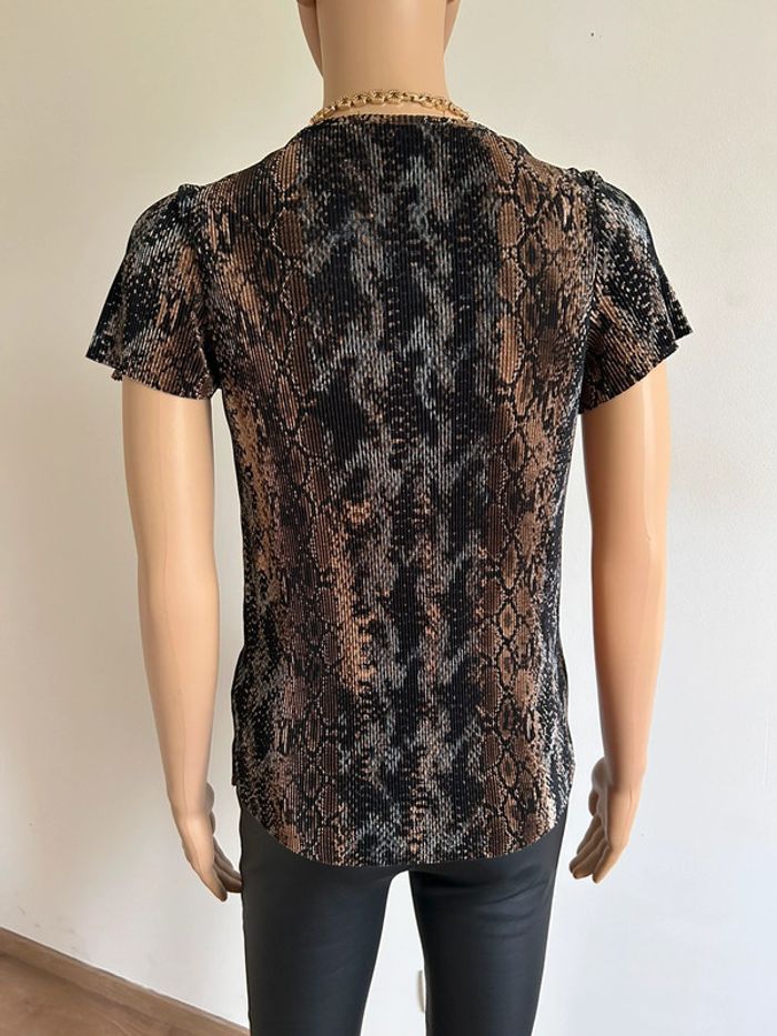 Blouse imprimée à manches courtes Morgan taille XS jamais portée - photo numéro 7