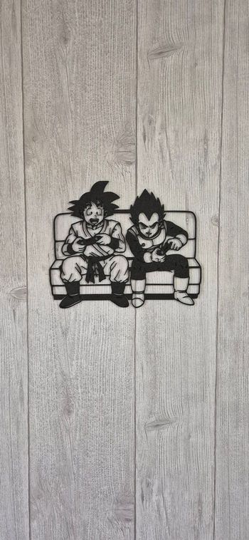 Décoration Murale Goku Vegeta Dragon Ball Z 