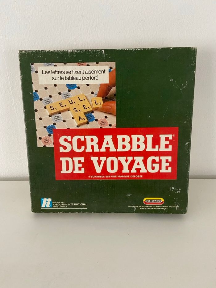 Scrabble de Voyage Vintage – Spear’s Games 1983 – Compact