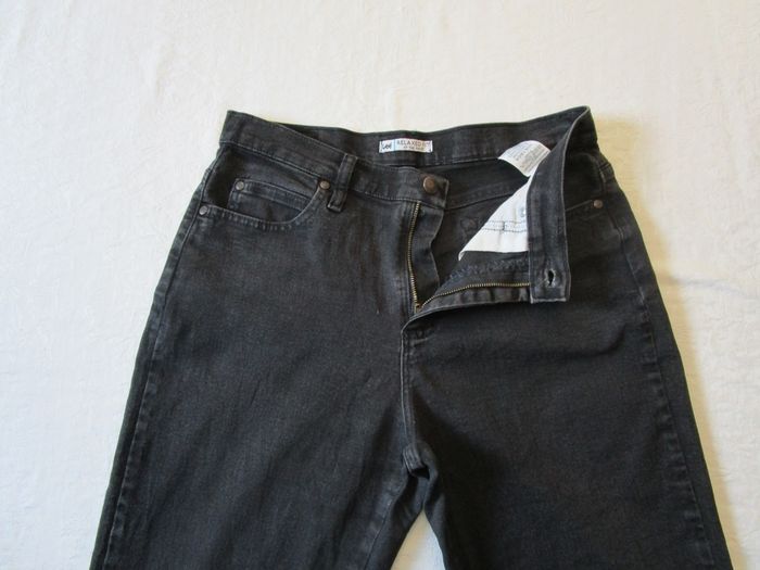 Jean femme LEE coupe droite Relaxed Mid Rise Taille 40 W30 L32 Noir (J272) - photo numéro 4