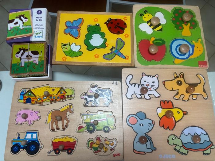 Lot puzzle bois - photo numéro 4