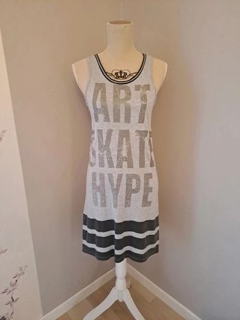 Robe débardeur coton ikks grise t.M