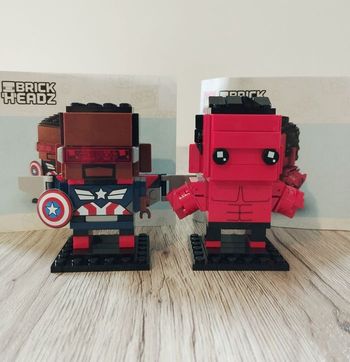 LEGO 40668 Marvel Captain America et Hulk rouge