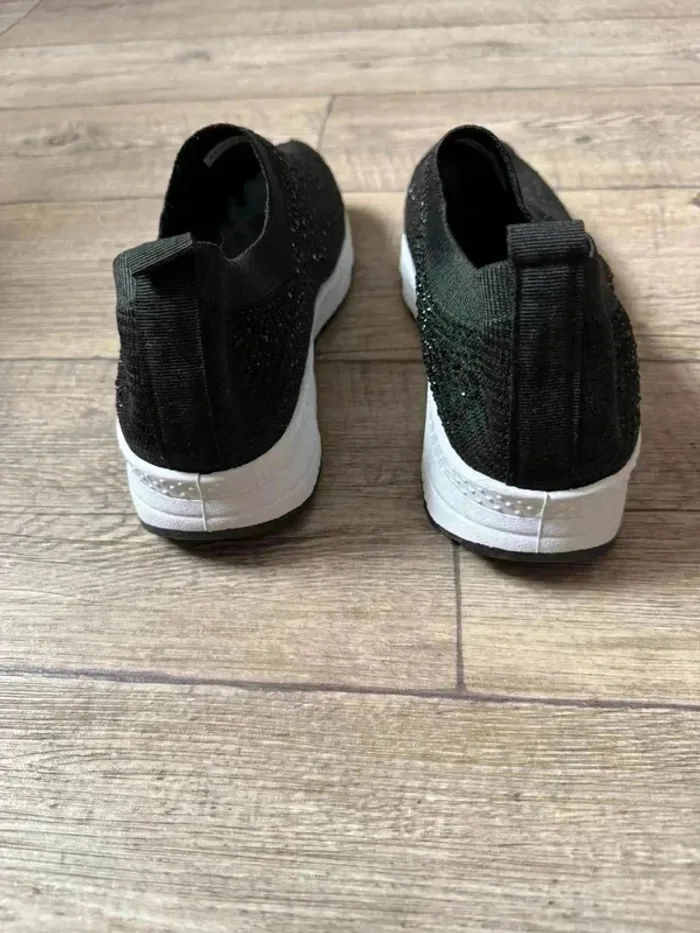 Sneakers à talon compensé Femme noir - photo numéro 5