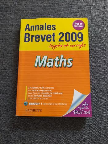 Annales brevet maths