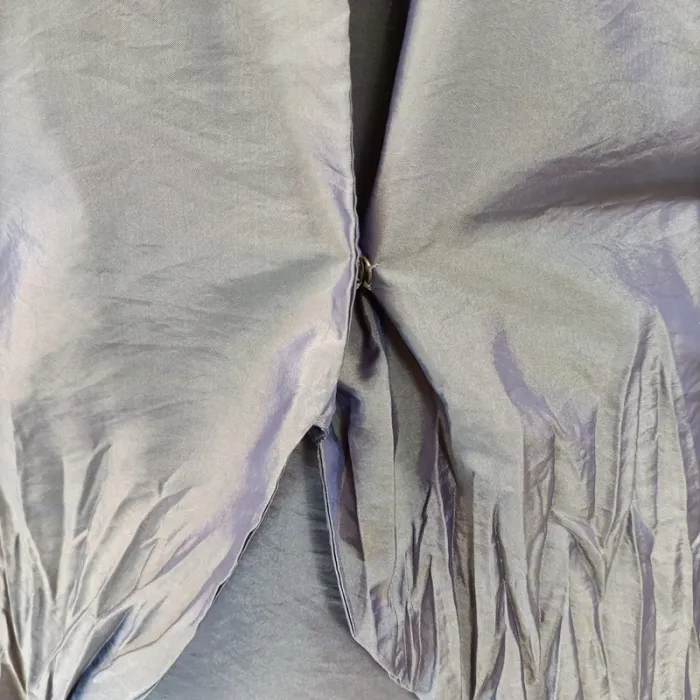 Ensemble tailleur jupe longue à volants Vert irisé violet - Florence Korn pour ECRU - Taille 46 A053 - photo numéro 6