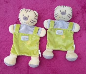 Lot de 2 doudous Chats Vêtir