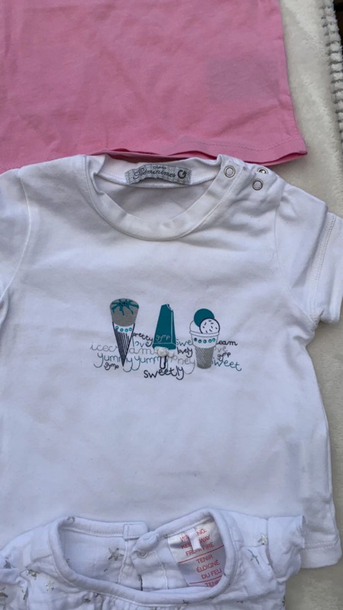 Lot de 9 t-shirt manche courte - 3 mois - photo numéro 9