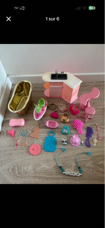 Lot accessoires barbies