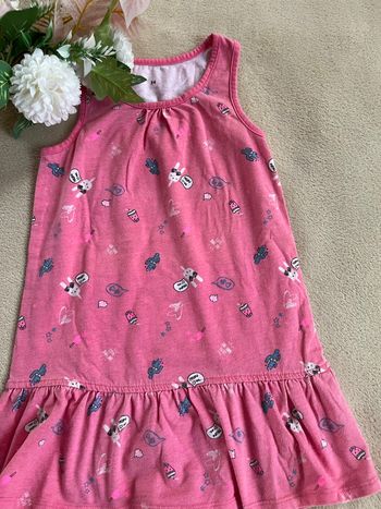 Robe d’été rose fleurie pour fille | Taille 3-4ans 