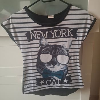 T-shirt new York cat