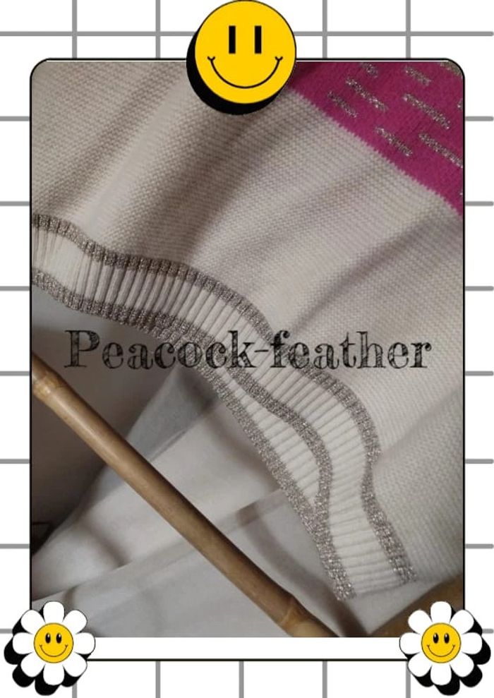 Pull rayé beige rose doré TU - photo numéro 8